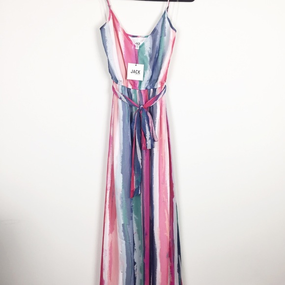 BB Dakota Joyner Watercolor Maxi Dress sz XS - Picture 3 of 6